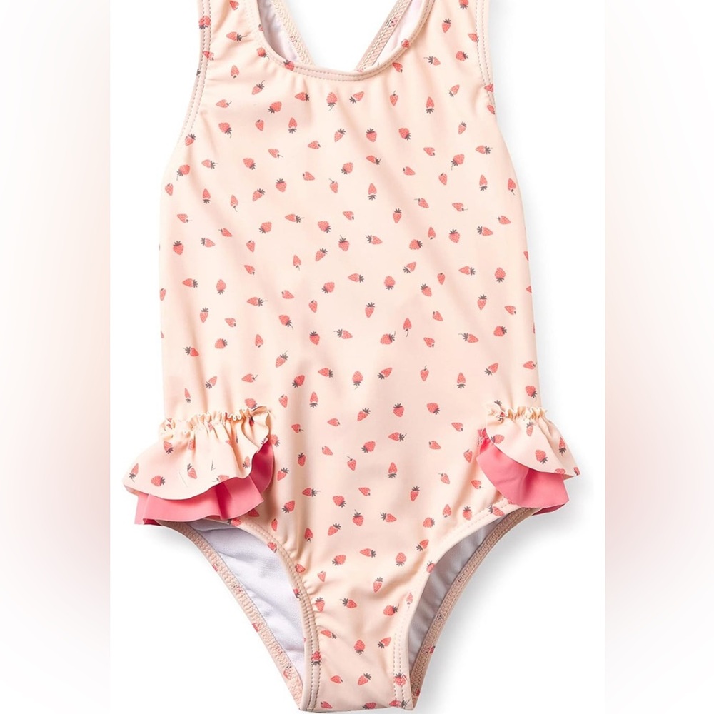 NWT Jessica Simpson Strawberry Print Swimsuit 12 Mo.